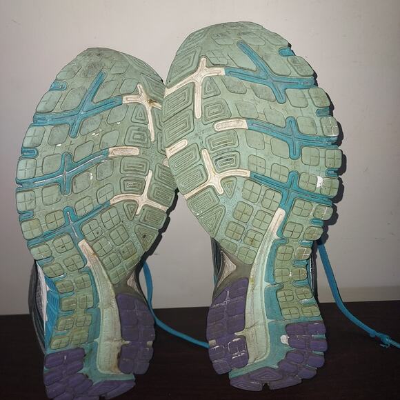 Brooks Womens Running Sneakers 10B Adrenaline GTS Lace Up Breathable Mesh Silver - Picture 16 of 16